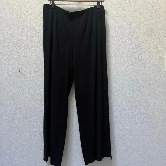 J Jill- Wearever- Stretch- Black- Elastic Waist-Split Hem- Comfy- Casual- M - Picture 3 of 12